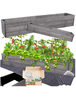 Skrzynia na warzywa skrzynie na warzywniak inspekt donica grządka 27x160x30