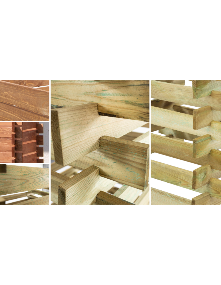 Drewniane kompostowniki ogrodowe – kompostowniki- cena na każdą kieszeń - Kompostownik drewniany MODUŁOWY siatka na krety kompostownik ogrodowy EKO - product b2b.wamar.biz 5