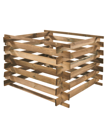 Drewniany kompostownik MODUŁOWY siatka na ptaki kompostownik ogrodowy EKO - product 2