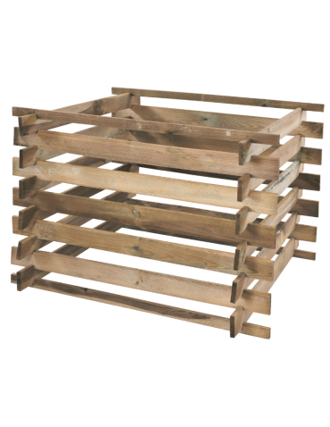 Drewniane kompostowniki ogrodowe – kompostowniki- cena na każdą kieszeń - Drewniany kompostownik MODUŁOWY siatka na ptaki kompostownik ogrodowy EKO - product 3