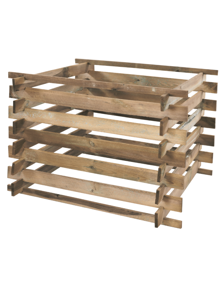 Drewniane kompostowniki ogrodowe – kompostowniki- cena na każdą kieszeń - Drewniany kompostownik MODUŁOWY siatka na ptaki kompostownik ogrodowy EKO - product b2b.wamar.biz 3