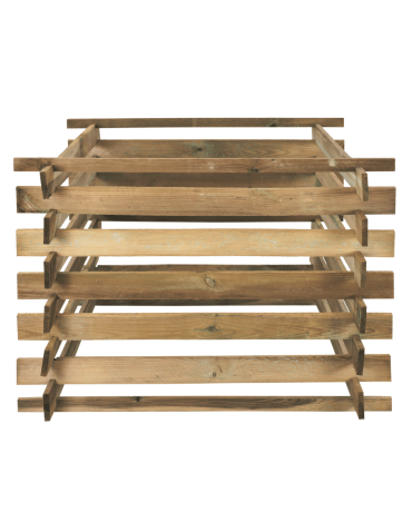 Drewniane kompostowniki ogrodowe – kompostowniki- cena na każdą kieszeń - Drewniany kompostownik MODUŁOWY siatka na ptaki kompostownik ogrodowy EKO - product 4