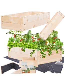 Skrzynia na warzywa skrzynie na warzywniak inspekt donica grządka 18x103x30