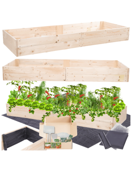 Skrzynia na warzywa skrzynie na warzywniak inspekt donica grządka 18x163x90