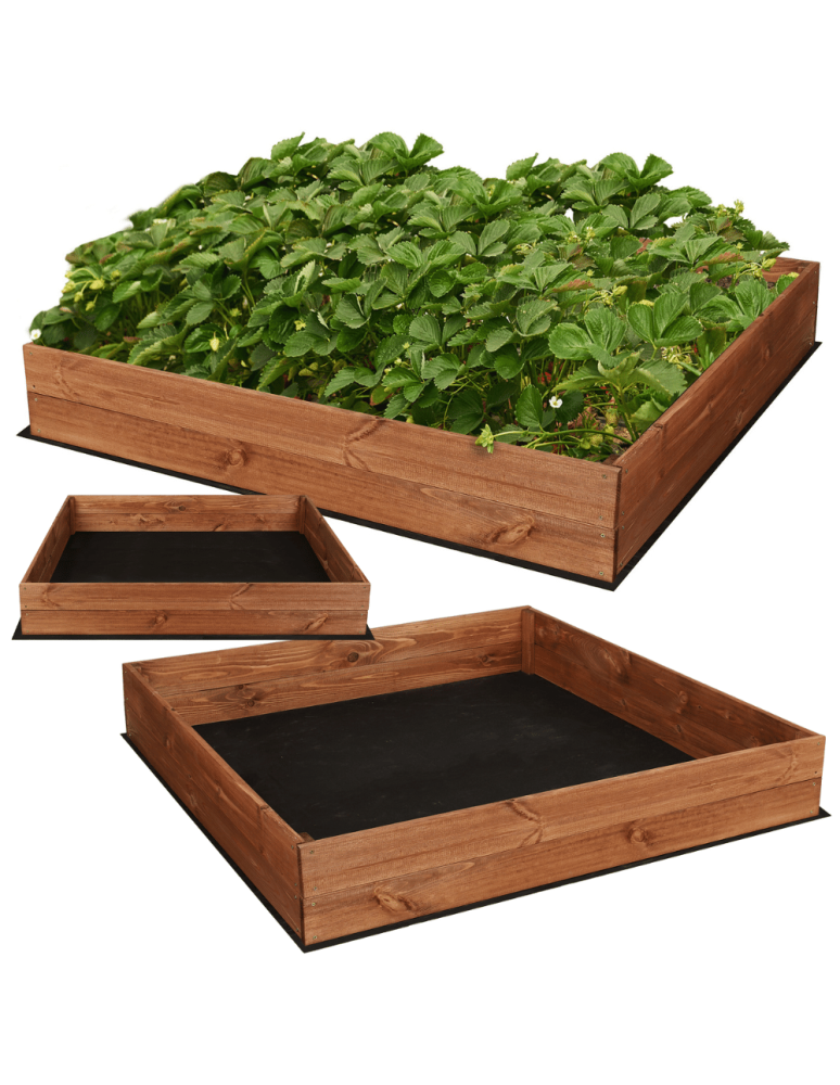 Uprawowe skrzynie ogrodowe- Warzywniaki- skrzynia do uprawy - Skrzynia na warzywa skrzynie na warzywniak inspekt donica grządka 18x120x120 - product b2b.wamar.biz 5