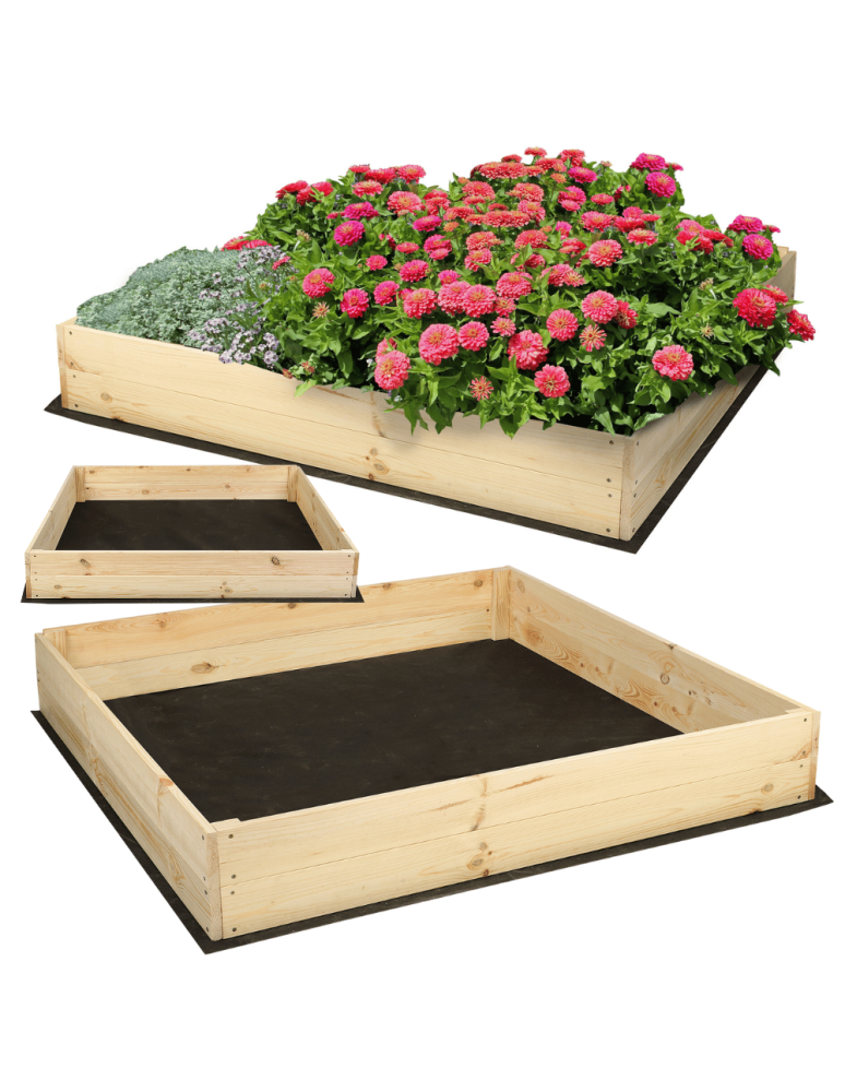 Uprawowe skrzynie ogrodowe- Warzywniaki- skrzynia do uprawy - Skrzynia na warzywa skrzynie na warzywniak inspekt donica grządka 18x120x120 - produkt b2b.wamar.biz 5