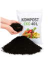 BIOAKTYWNY KOMPOST 40L ziemia humus podłoże do KWIATÓW WARZYW EKO NATURALNY