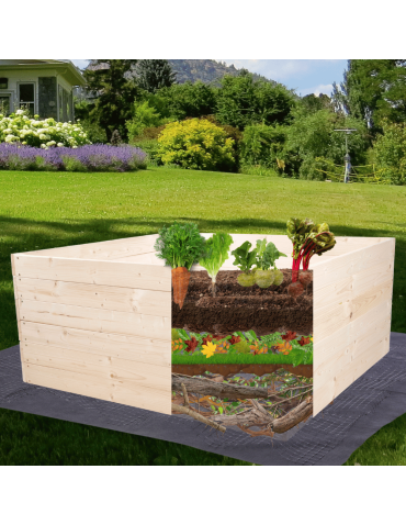 Uprawowe skrzynie ogrodowe- Warzywniaki- skrzynia do uprawy - Skrzynia na warzywa skrzynie na warzywniak inspekt donica grządka 18x90x90 - product 12