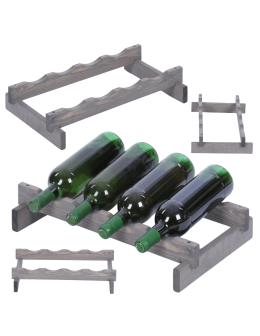 Stojak na wino regał modułowy na butelki 1x4 but WĄSKI ECO BEZ NARZĘDZI