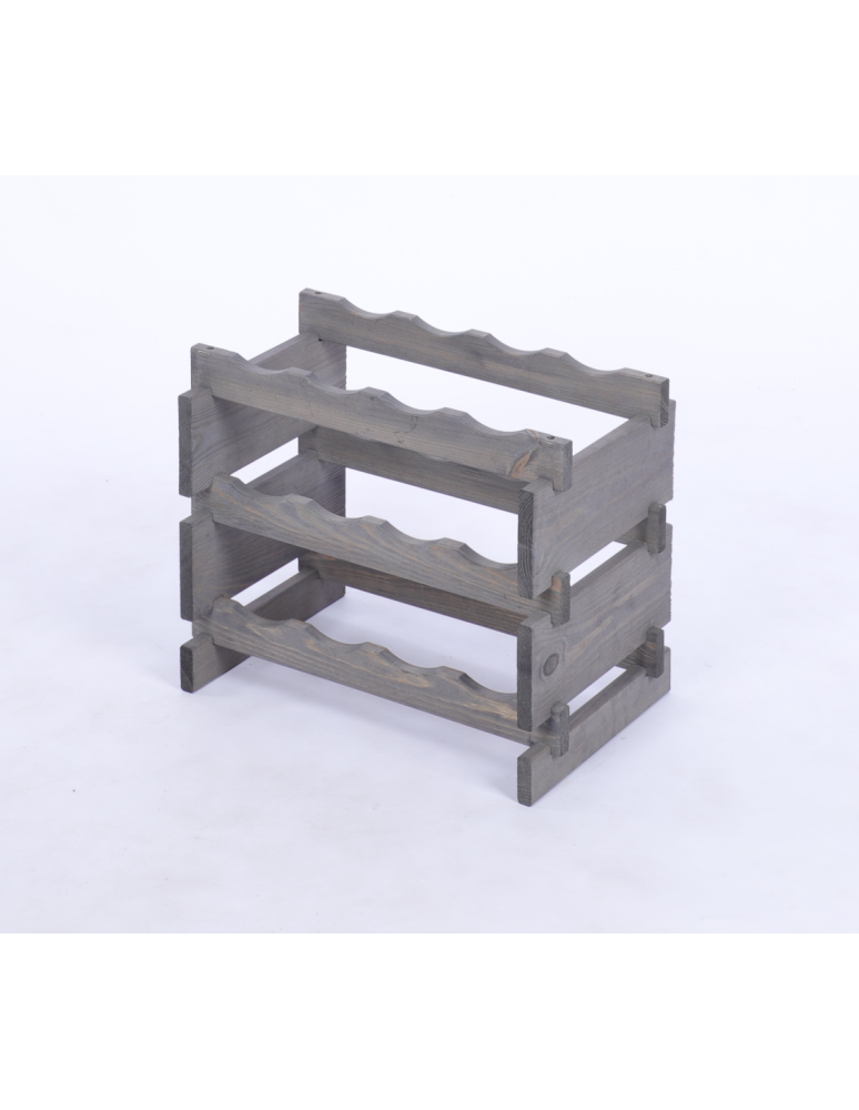 Modułowe stojaki do butelek RW11 - Stojak na wino regał modułowy na butelki 3x4 but WĄSKI ECO BEZ NARZĘDZI - produkt b2b.wamar.biz 3