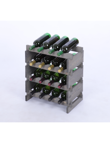Stojak na wino regał modułowy na butelki 4x4 but WĄSKI ECO BEZ NARZĘDZI - produkt 2