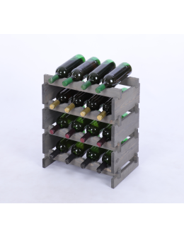 Stojak na wino regał modułowy na butelki 4x4 but WĄSKI ECO BEZ NARZĘDZI - product 2