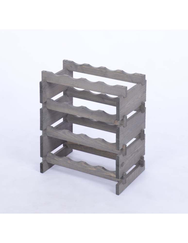 Modułowe stojaki do butelek RW11 - Stojak na wino regał modułowy na butelki 4x4 but WĄSKI ECO BEZ NARZĘDZI - product b2b.wamar.biz 3