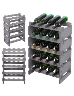 Stojak na wino regał modułowy na butelki 5x4 but BUDUJ JAK KLOCKI EKO