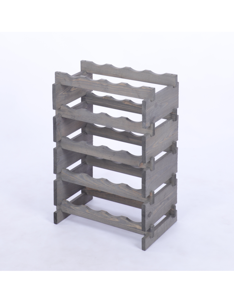 Modułowe stojaki do butelek RW11 - Stojak na wino regał modułowy na butelki 5x4 but BUDUJ JAK KLOCKI EKO - product b2b.wamar.biz 3