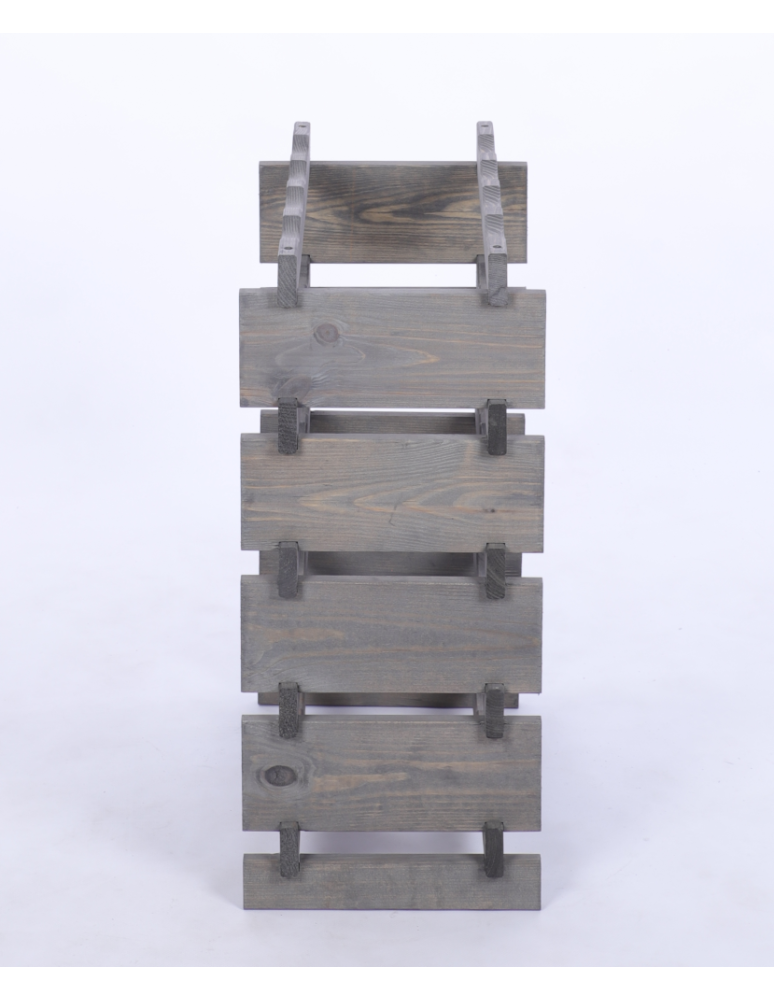 Modułowe stojaki do butelek RW11 - Stojak na wino regał modułowy na butelki 5x4 but BUDUJ JAK KLOCKI EKO - product b2b.wamar.biz 5