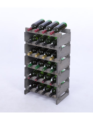 Stojak na wino regał modułowy na butelki 6x4 but BUDUJ JAK KLOCKI EKO - produkt 2