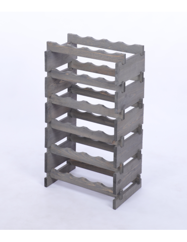 Modułowe stojaki do butelek RW11 - Stojak na wino regał modułowy na butelki 6x4 but BUDUJ JAK KLOCKI EKO - produkt 3