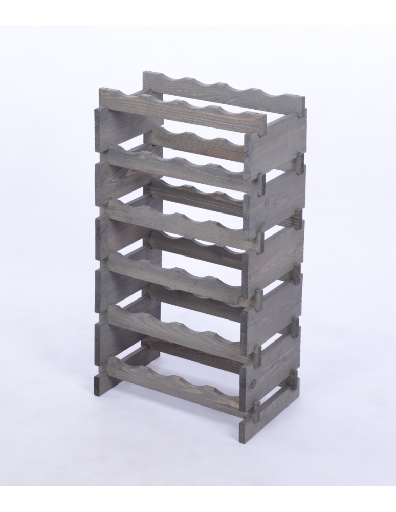 Modułowe stojaki do butelek RW11 - Stojak na wino regał modułowy na butelki 6x4 but BUDUJ JAK KLOCKI EKO - produkt b2b.wamar.biz 3