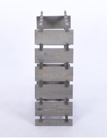 Modułowe stojaki do butelek RW11 - Stojak na wino regał modułowy na butelki 6x4 but BUDUJ JAK KLOCKI EKO - produkt 5