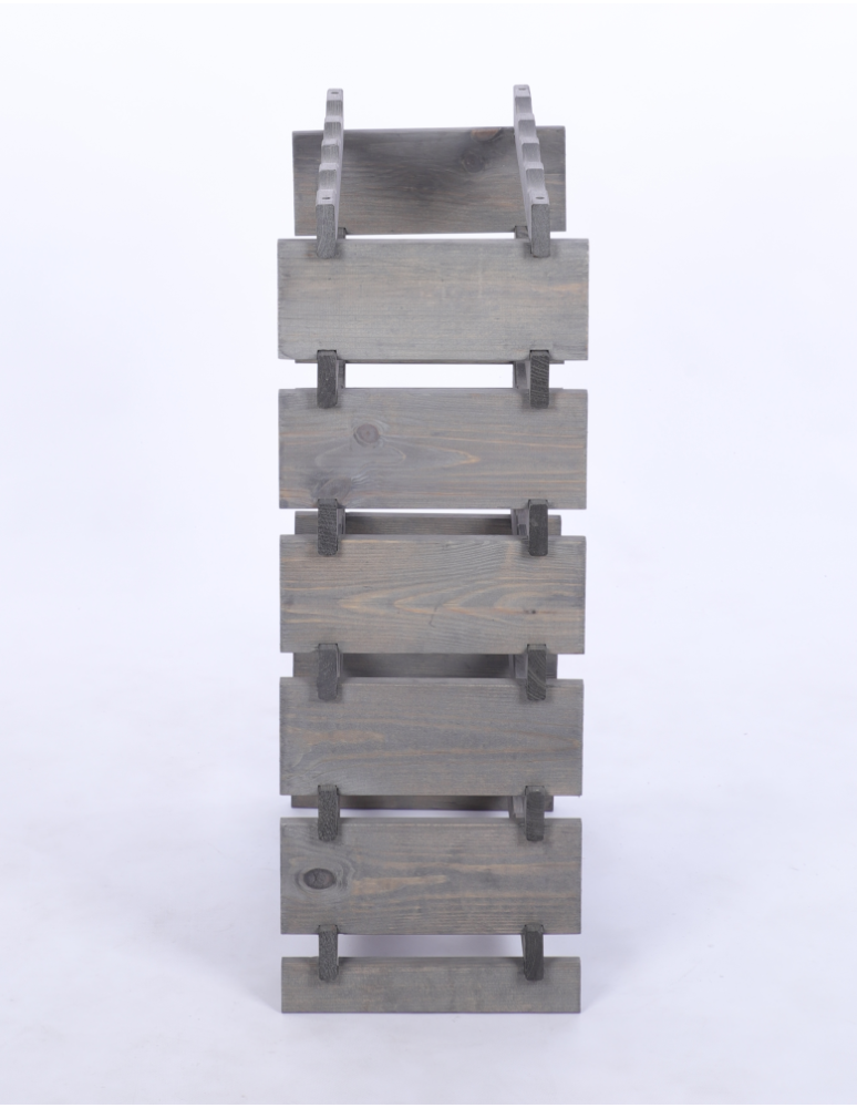 Modułowe stojaki do butelek RW11 - Stojak na wino regał modułowy na butelki 6x4 but BUDUJ JAK KLOCKI EKO - produkt b2b.wamar.biz 5