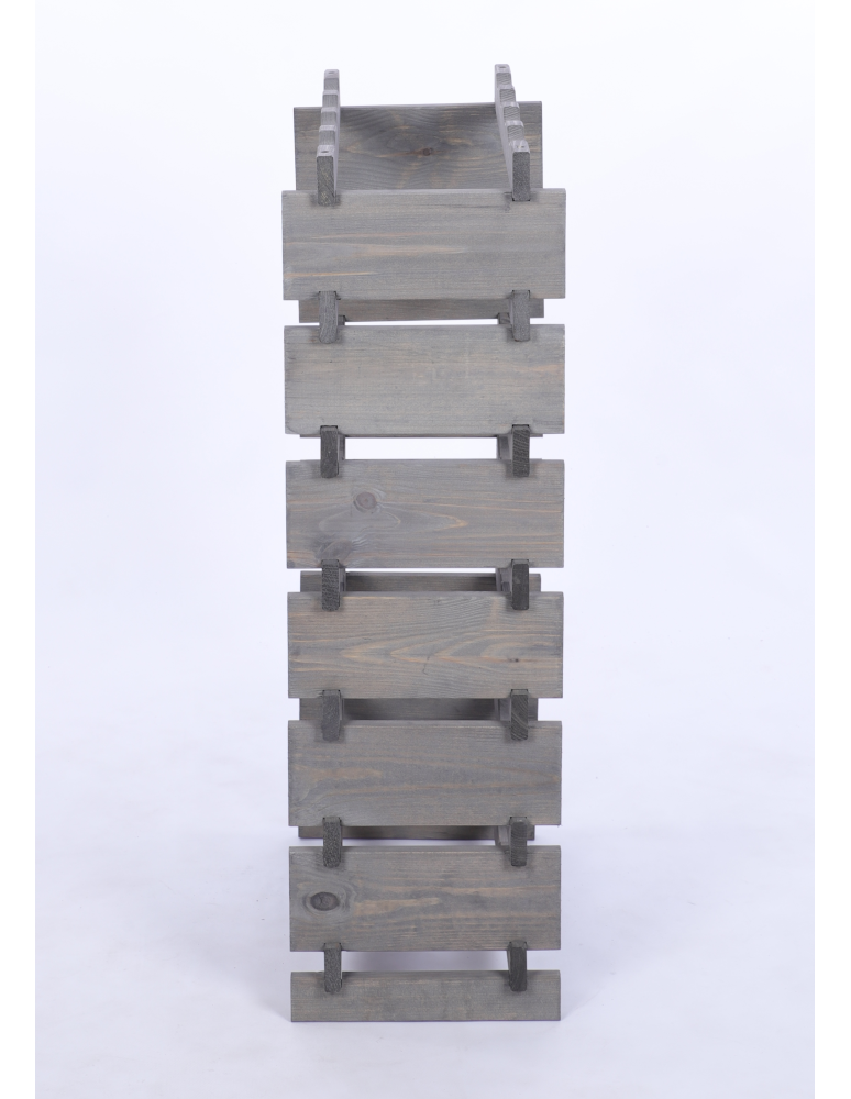 Modułowe stojaki do butelek RW11 - Stojak na wino regał modułowy na butelki 7x4 but BUDUJ JAK KLOCKI EKO - product b2b.wamar.biz 5