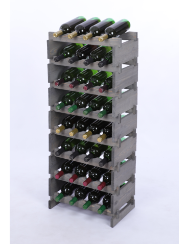 Stojak na wino regał modułowy na butelki 8x4 but WĄSKI ECO BEZ NARZĘDZI - produkt 2