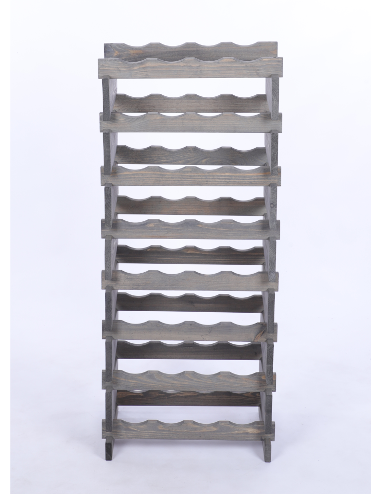 Modułowe stojaki do butelek RW11 - Stojak na wino regał modułowy na butelki 8x4 but WĄSKI ECO BEZ NARZĘDZI - product b2b.wamar.biz 4