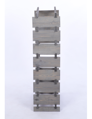 Modułowe stojaki do butelek RW11 - Stojak na wino regał modułowy na butelki 8x4 but WĄSKI ECO BEZ NARZĘDZI - product 5