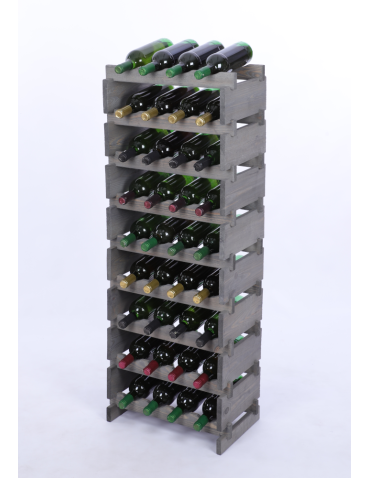 Stojak na wino regał modułowy na butelki 9x4 but WĄSKI ECO BEZ NARZĘDZI - produkt 2