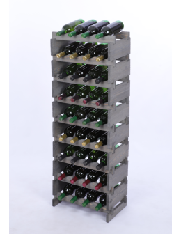 Stojak na wino regał modułowy na butelki 9x4 but WĄSKI ECO BEZ NARZĘDZI - product 2