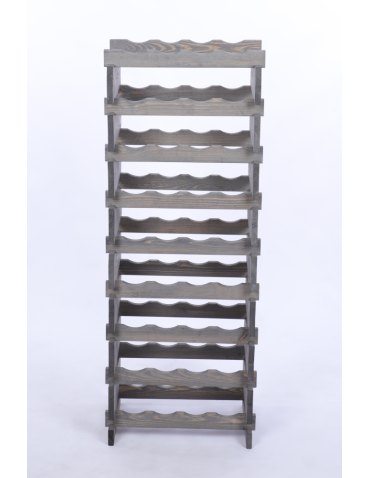 Modułowe stojaki do butelek RW11 - Stojak na wino regał modułowy na butelki 9x4 but WĄSKI ECO BEZ NARZĘDZI - produkt 4