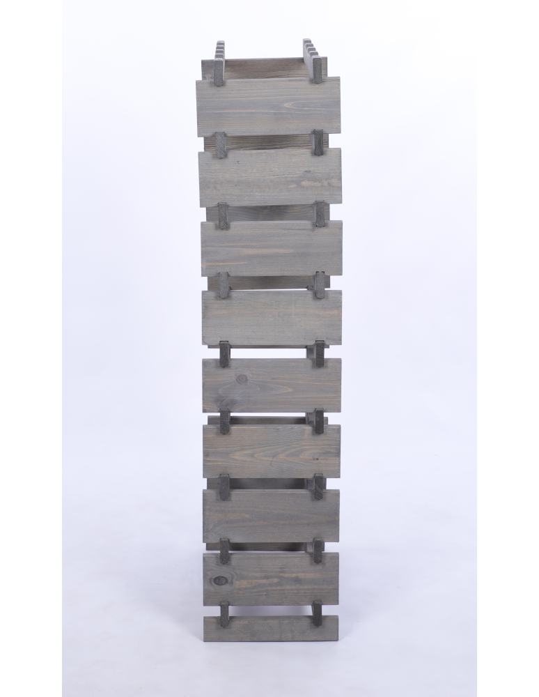 Modułowe stojaki do butelek RW11 - Stojak na wino regał modułowy na butelki 9x4 but WĄSKI ECO BEZ NARZĘDZI - produkt b2b.wamar.biz 5