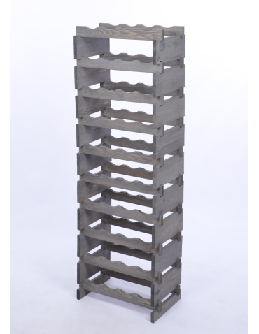 Modułowe stojaki do butelek RW11 - Stojak na wino regał modułowy na butelki 10x4 but DUŻY MONTAŻ BEZ NARZĘDZI - produkt 3
