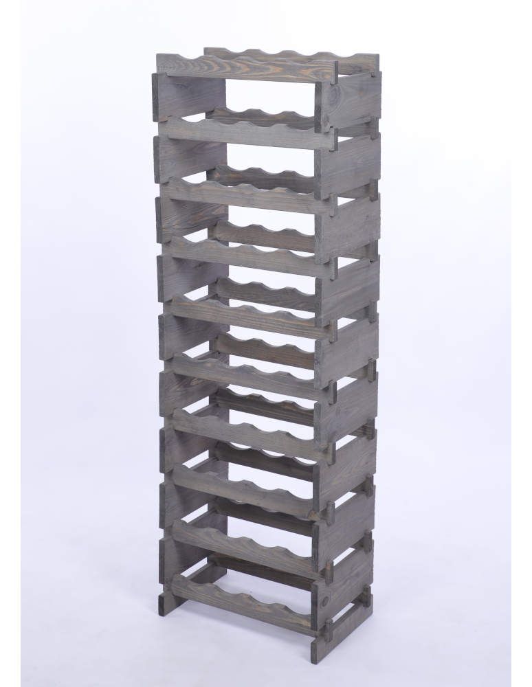 Modułowe stojaki do butelek RW11 - Stojak na wino regał modułowy na butelki 10x4 but DUŻY MONTAŻ BEZ NARZĘDZI - produkt b2b.wamar.biz 3