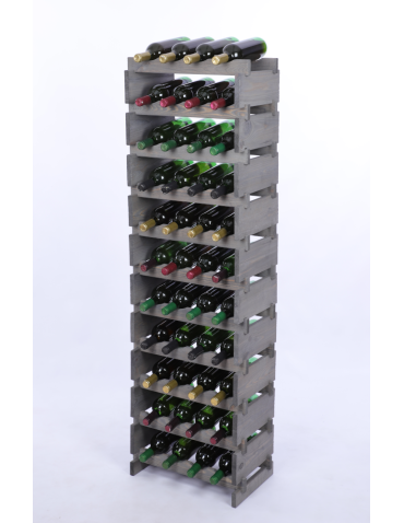 Stojak na wino regał modułowy na butelki 11x4 but DUŻY MONTAŻ BEZ NARZĘDZI - product 2