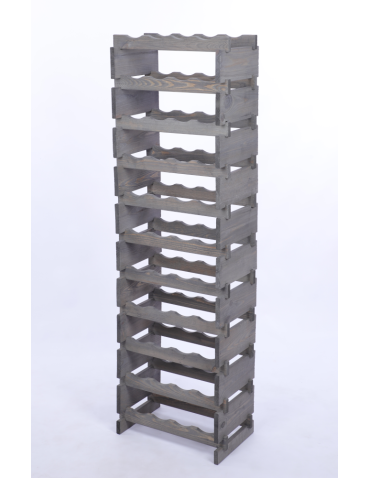 Modułowe stojaki do butelek RW11 - Stojak na wino regał modułowy na butelki 11x4 but DUŻY MONTAŻ BEZ NARZĘDZI - product 3