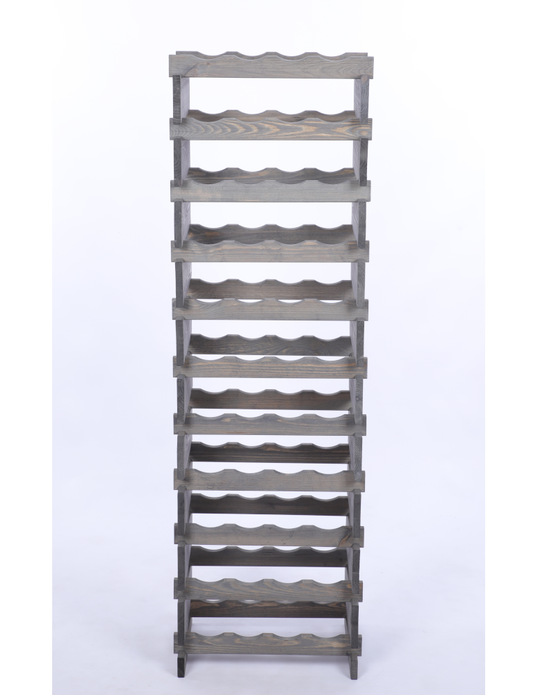 Modułowe stojaki do butelek RW11 - Stojak na wino regał modułowy na butelki 11x4 but DUŻY MONTAŻ BEZ NARZĘDZI - product b2b.wamar.biz 4