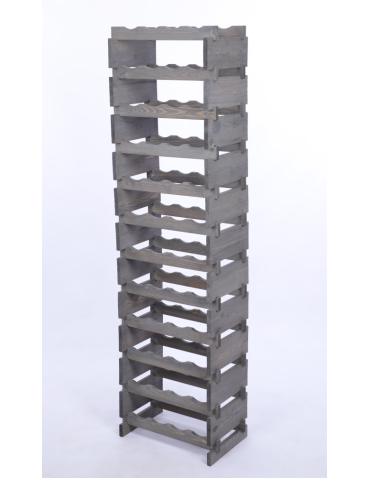 Modułowe stojaki do butelek RW11 - Stojak na wino regał modułowy na butelki 12x4 but DUŻY MONTAŻ BEZ NARZĘDZI - product 3