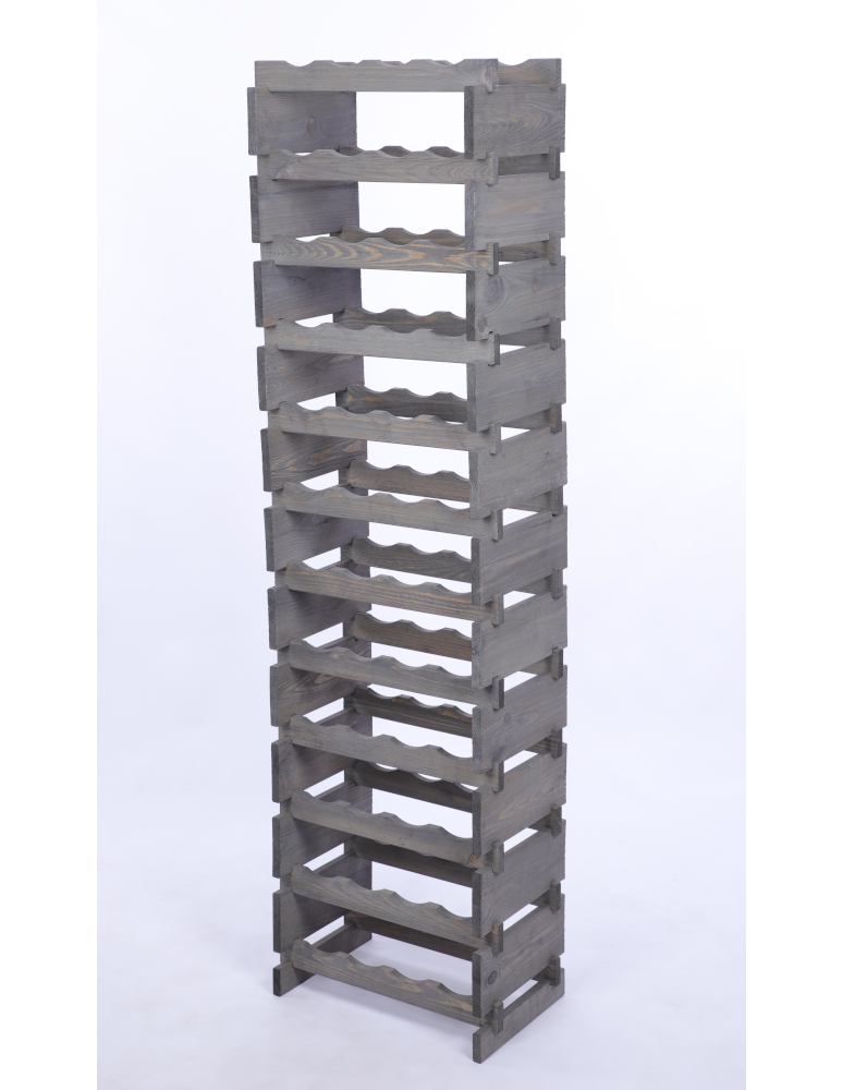 Modułowe stojaki do butelek RW11 - Stojak na wino regał modułowy na butelki 12x4 but DUŻY MONTAŻ BEZ NARZĘDZI - product b2b.wamar.biz 3