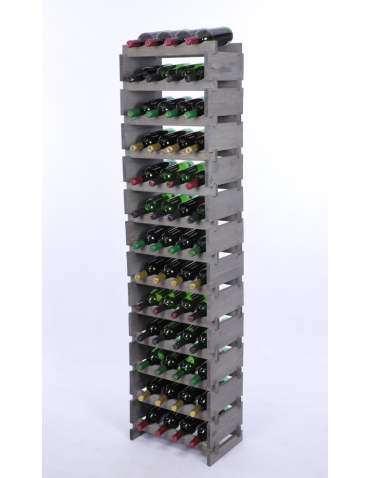 Stojak na wino regał modułowy na butelki 13x4 but WĄSKI ECO BEZ NARZĘDZI - produkt 2
