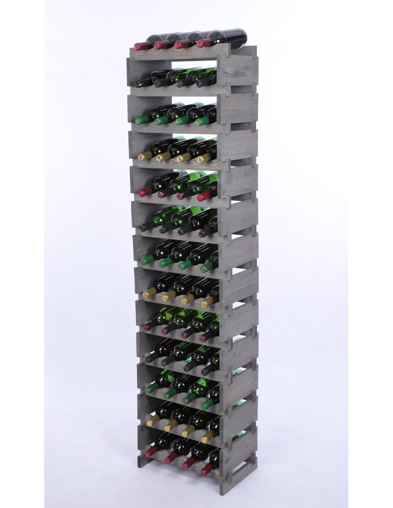 Modułowe stojaki do butelek RW11 - Stojak na wino regał modułowy na butelki 13x4 but WĄSKI ECO BEZ NARZĘDZI - product b2b.wamar.biz 2