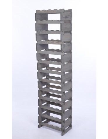 Modułowe stojaki do butelek RW11 - Stojak na wino regał modułowy na butelki 13x4 but WĄSKI ECO BEZ NARZĘDZI - product 3