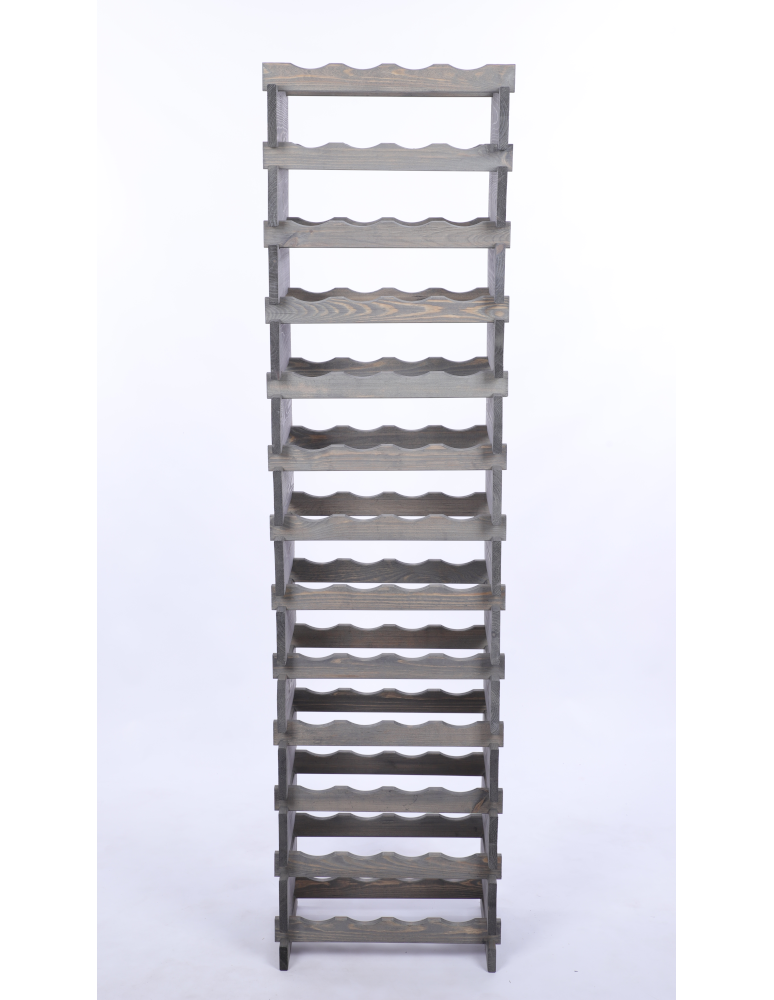 Modułowe stojaki do butelek RW11 - Stojak na wino regał modułowy na butelki 13x4 but WĄSKI ECO BEZ NARZĘDZI - product b2b.wamar.biz 4