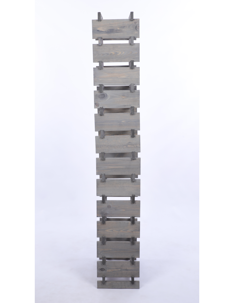 Modułowe stojaki do butelek RW11 - Stojak na wino regał modułowy na butelki 13x4 but WĄSKI ECO BEZ NARZĘDZI - product b2b.wamar.biz 5