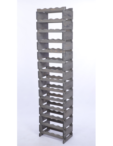 Modułowe stojaki do butelek RW11 - Stojak na wino regał modułowy na butelki 14x4 but WĄSKI ECO BEZ NARZĘDZI - product 3