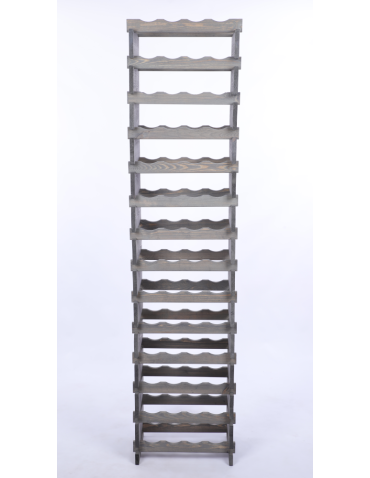 Modułowe stojaki do butelek RW11 - Stojak na wino regał modułowy na butelki 14x4 but WĄSKI ECO BEZ NARZĘDZI - product 4