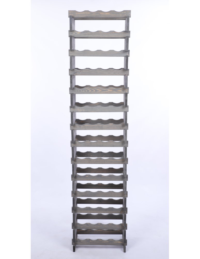 Modułowe stojaki do butelek RW11 - Stojak na wino regał modułowy na butelki 14x4 but WĄSKI ECO BEZ NARZĘDZI - product b2b.wamar.biz 4