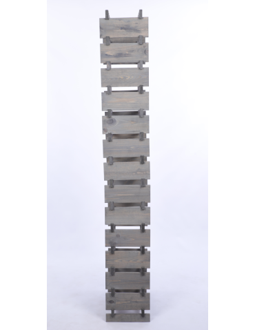 Modułowe stojaki do butelek RW11 - Stojak na wino regał modułowy na butelki 14x4 but WĄSKI ECO BEZ NARZĘDZI - product 5