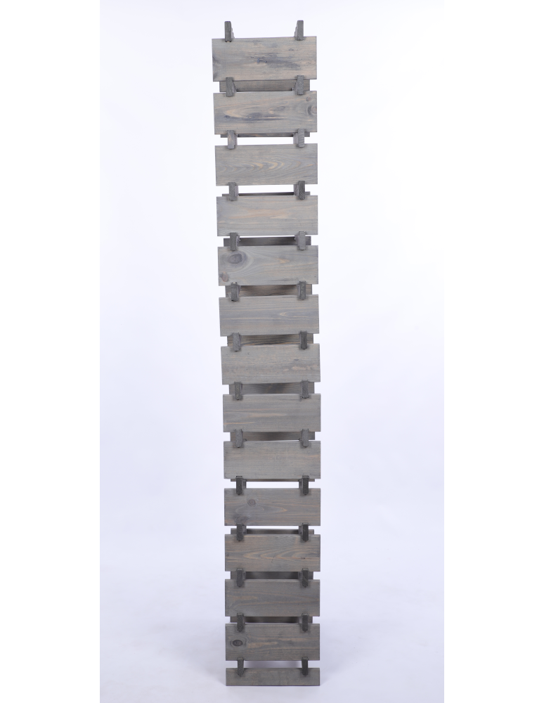 Modułowe stojaki do butelek RW11 - Stojak na wino regał modułowy na butelki 14x4 but WĄSKI ECO BEZ NARZĘDZI - product b2b.wamar.biz 5